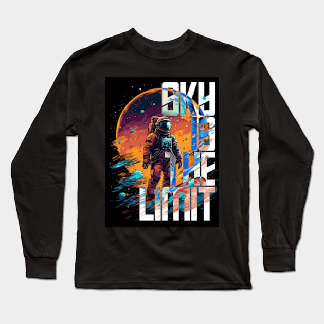 Sky is the Limit Long Sleeve T-Shirt by SAN ART STUDIO 